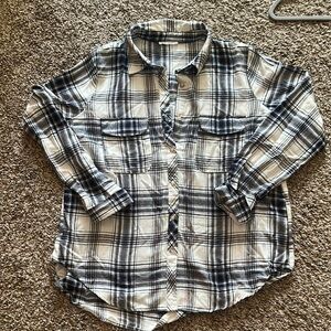 Plaid Shirt in Black and White